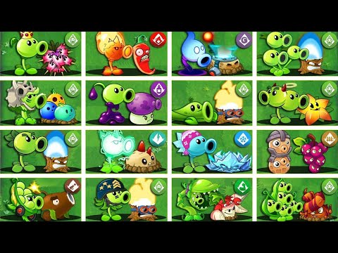 All Pair Peashooter & Support Plants Battlez - Who Will WIn? - PvZ 2 Team Plant vs Team Plant