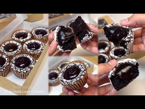 CHOCOLATE LAVA CRINKLES Recipe