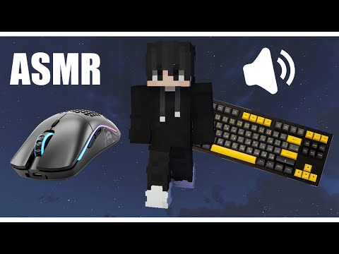 Thocky Keyboard + Mouse Sounds ASMR (Handcam) | Hypixel Bedwars