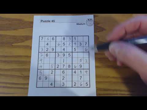 SudokuPrimer 14 tutorial for solving an entire medium puzzle - Sudoku To Go vol 98