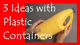 ♻ 3 EASY IDEAS WITH PLASTIC CONTAINERS 😍 RECYCLING IDEAS ♻ DIY 🌼 EASY CRAFTS - Crafts and Recycling