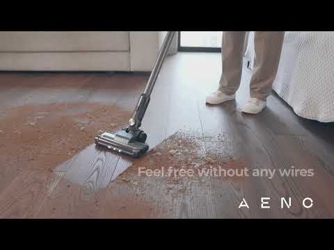 Belaidis dulkių siurblys šluota Aeno Cordless vacuum cleaner SC3, Turbo režimas, su led pašvietimu, plaunamas filtras