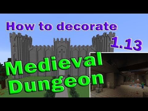 Minecraft How to Decorate a Medieval Castle Dungeon