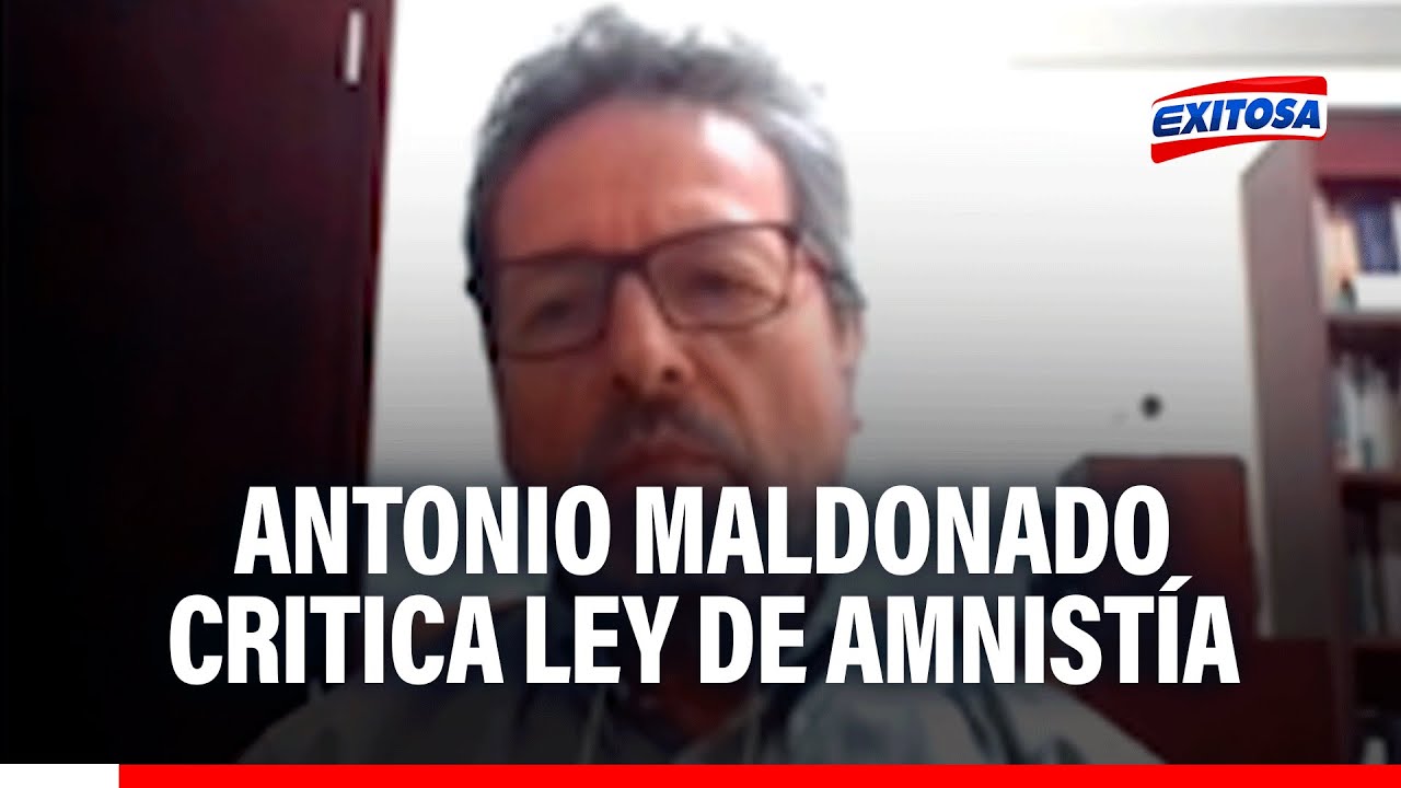 🔴🔵 Antonio Maldonado critica Ley de Amnistía: "Es contraria a los valores del Perú"