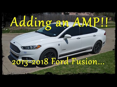 Adding an Amp (amplifier) and Sub(s) to a 2013-2018 Ford Fusion...