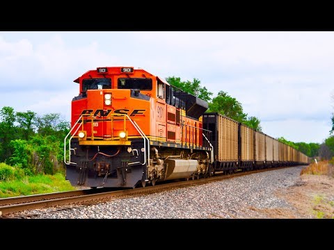 Full Length Freight Trains! 1 Hour of Trains!