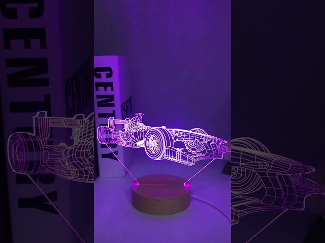 Vídeo relacionado con Lampephoto.fr - Lámpara 3D Fórmula 1 F. Alonso F1 Luz Nocturna Táctil Led Ilusión 3D, Idea de Regalo para Niños y Niñas, Navidad, Lámpara de Mesilla de Noche para Niños o Adultos, Merchandising TOP