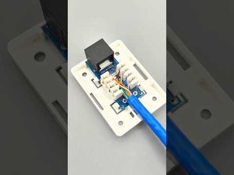 How To Install Modular RJ45 Cat6a Keystone Jack Surface Mount Box For Network Ethernet cable#cabling