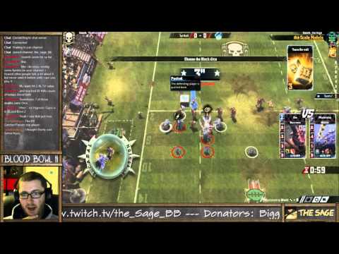 Lizards vs Chaos; get bashed hard (the Sage plays Blood Bowl 2)