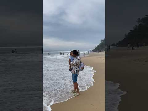 Babai ke niye Arush er Samudro darshon 🌊 #shorts #youtubeshorts #cute #travel