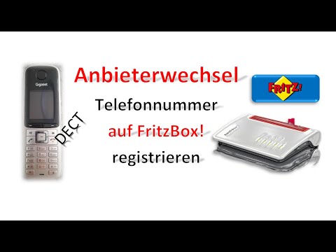 Register telephone number on FritzBox after changing provider / DECT telephone / Gigaset