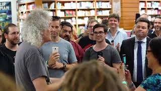 Brian May interview at Kinokuniya bookstore Sydney 22/02/2018 edit