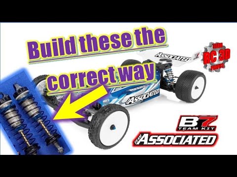 How to build and how to service Team Associated B7 (and B6) shock absorbers