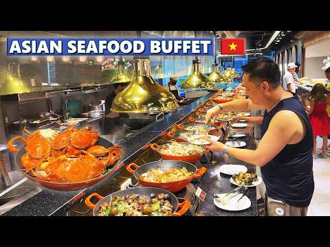 ALL YOU CAN EAT SEAFOOD in VIETNAM🦀🍤- Nha Trang Buffet + Street Food Tour