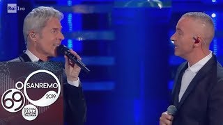 Sanremo 2019 - Eros Ramazzotti e Claudio Baglioni cantano &quot;Adesso tu&quot;