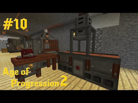 Modded Minecraft : Age of Progression 2 Episode 10 : The Workbench and the Metal Press