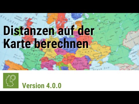 Distanzen auf der Karte messen - Luftlinie und Entfernung auf dem Straßennetz