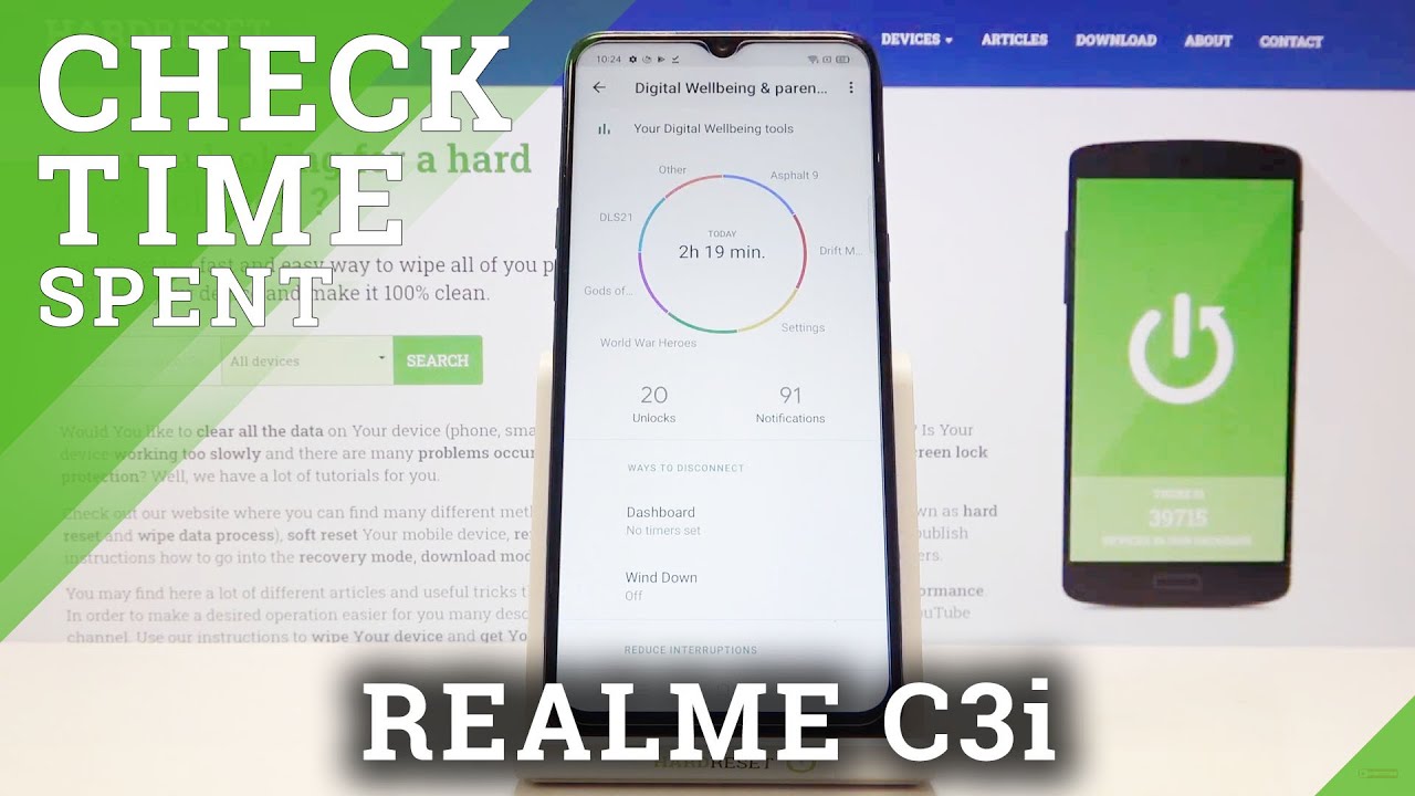 How to Check Total Screen Time on REALME C3i – Verify Display Time