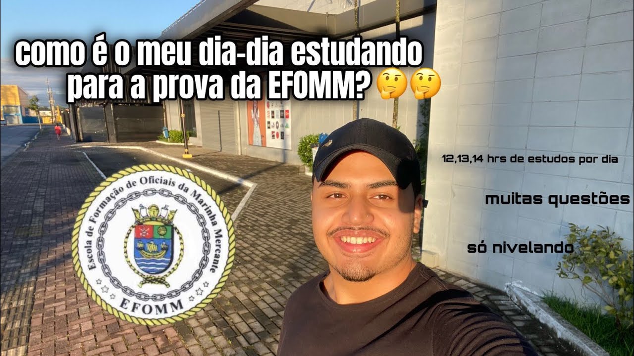 Rotina de Estudos para prova da EFOMM 🚢⚓️