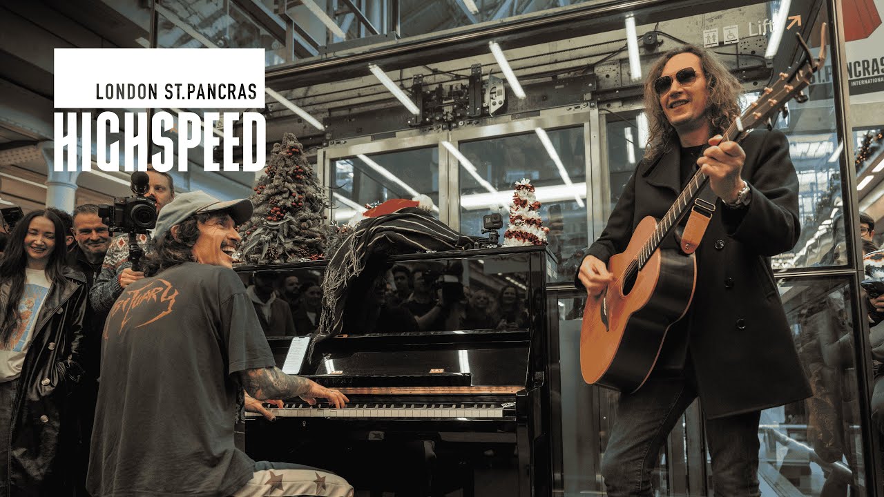 The Darkness surprise performance at St. Pancras International - YouTube