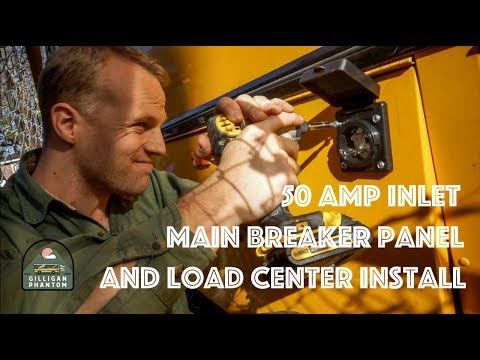 50 Amp Shore Power And Panel (Skoolie Electrical): School Bus Conversion Ep 40
