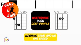 Whitesnake - Burn | Scrolling Guitar Chords &amp; Lyrics