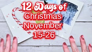 12 Days of Christmas Supplies | Beginner Watercolor Holiday Cards