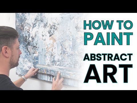 Painting abstract expressionism - Tomas Hammar