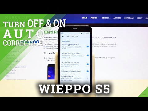 How to Auto Correct Spelling on WIEPPO S5 – Text Correction On / Off