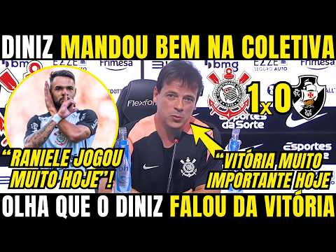 FERNANDO DINIZ TIROU ONDA NA COLETIVA APÓS VITÓRIA GIGANTE DO CORINTHIANS COM UM A MENOS NO 2°TEMPO