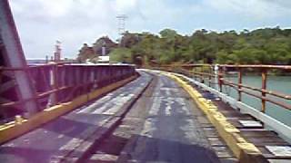 preview picture of video 'Bridge crossing just outside Gamboa, Panama'