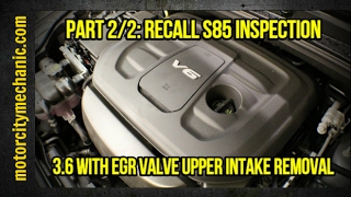 Part 2/2: Recall S85 inspection and 3.6 with EGR valve upper intake removal