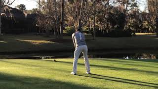 George Leigh UNLV Golf long iron tee shot par3 h11 sea best Sawgrass 2/3/20