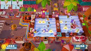 Overcooked2 Sun’s Out, Buns Out 1-5 3884 43orders