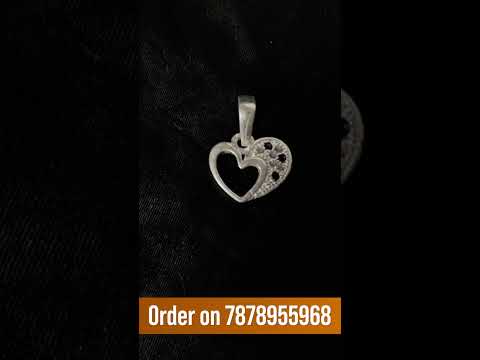 Heart silver locket visit shubhjeweller_com