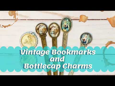 YouTube video about Revamp Your Bookmark Game with Vintage Earring Charms