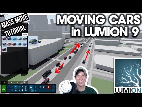 BEWEGENDE AUTOS in Lumion 9 mit Mass Move - Lumion Animation Tutorial