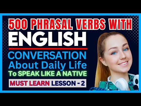 Phrasal Verbs With Daily English Conversation L 2  English Conversation Learn English Vocab 