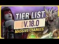 Updated TIER LIST For Patch 0.18.0 | Predecessor
