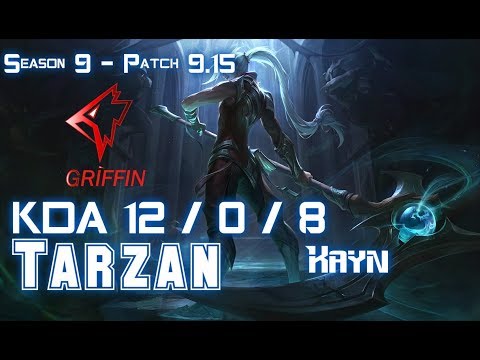 GRF Tarzan KAYN vs KARTHUS Jungle - Patch 9.15 KR Ranked