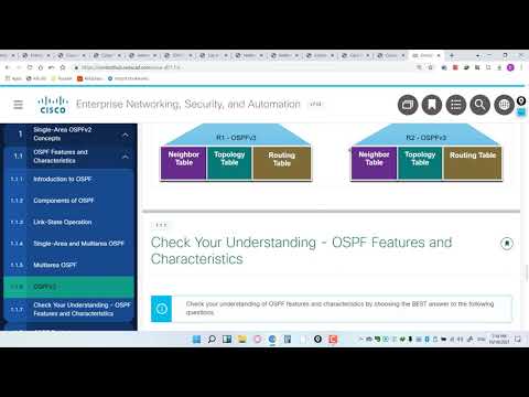 chapter 1: Single-Area OSPFv2 Concepts