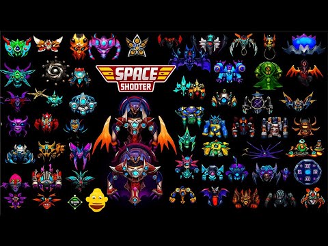 Space Shooter All Bosses 49 to 70 | Galaxy Attack Big Bosses | By World Bosses