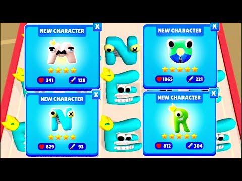 Merge Number Cube Monster Run Vs Merge Alphabet Monster Battle, Number Lore, Alphabet Lore ⭐⭐⭐ ABCD