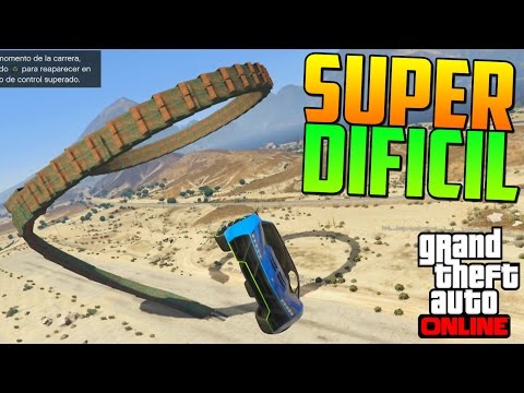 SUPER DIFICIL!! NO CORRE EL COCHE! - Gameplay GTA 5 Online Funny Moments (Carrera GTA V PS4)