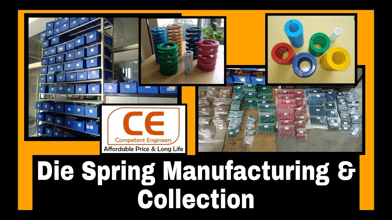 Die Spring Manufacturing & Collection|All Sizes & Colors Types|Press Tool Parts|Competent Engineers