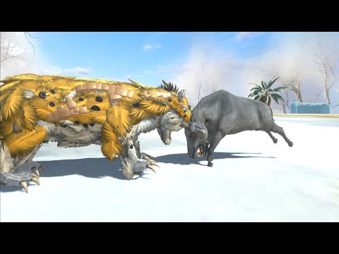 DAEODON vs SMILODON - Animal Revolt Battle Simulator