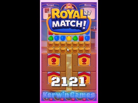 Royal Match Level 2121 - No Boosters Gameplay