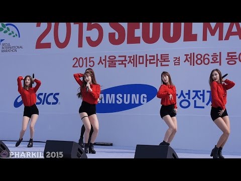[직캠/Fancam] 150315 EXID - I Feel Good by 익명제공 @ 서울국제마라톤대회