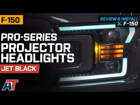 2018-2020 F150 PRO-Series Projector Headlights; Jet Black Review & Install