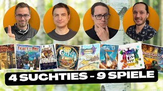 4 Suchties - 9 Spiele | Team Aufgetischt #359 | Ein neues Zeitalter beginnt